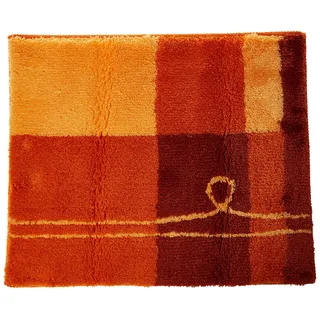 Kleine Wolke Badteppich, Polyacryl, Orange/Braun, 1 cm, 4004478107205