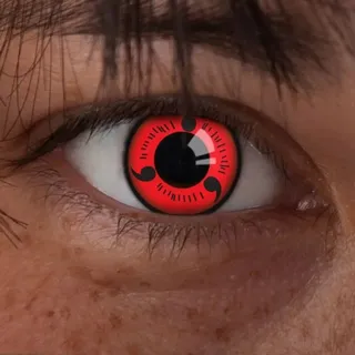 aricona Kontaktlinsen Naruto Cosplay, Farbige Halloween Fasching, Motto-Partys und Kostüme, 2 Stück