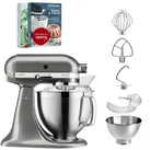 KitchenAid 4,8 L 5KSM185 Artisan Küchenmaschine - Medaillon Silber