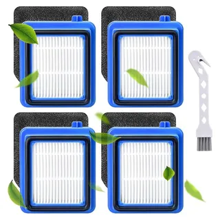 4 Stück Filter Zubehör Set für AEG QX6 QX7 QX8-2 ASKW1 Staubsauger Filterset Ersatzteile Ersatzfilter mit Waschbar 4 Vormotorfilter 4 Hygienefil...