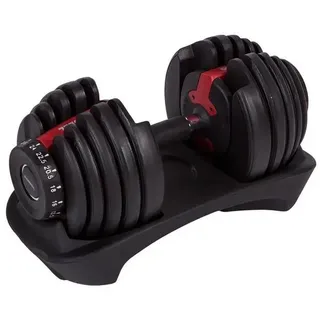 fitcom Verstellbare Kurzhantel 24 kg rot|schwarz