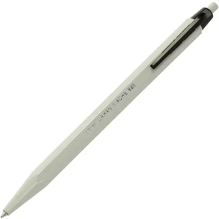 Caran d'Ache d ́Ache 825 ECO Kugelschreiber Kunstharz/Edelstahl Schwarz-Weiß, Schriftfarbe Schwarz, 0825.009, Mehrfarbig, 12cm