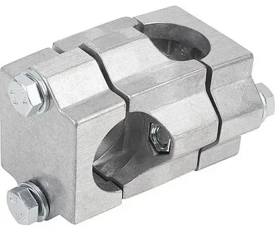ROHRVERBINDER KREUZSTÜCK ALUMINIUM, FÜR RUNDROHRE, KOMP:STAHL, A=30,2, B=30,2
