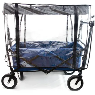 Regenschutz für Gartenwagen, universelle transparente Kunststoffabdeckung für Wagen, Eva-Regenschutz, passend für die meisten Wagenmodelle, schützt Kinder und Ladung vor Regen und Schnee