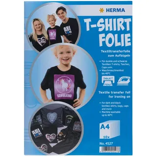 Herma Transferpapier zum Aufbügeln schwarz DIN A4