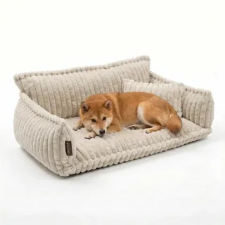 noviclass-shop Hundesofa Chaffar XL 120 cm Weiß