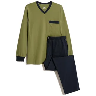haasis bodywear Pyjama lang Navy/Olive M