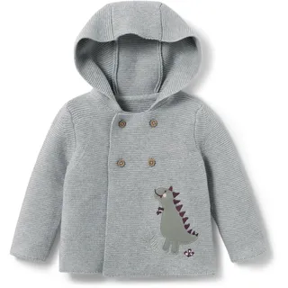 Tchibo - Baby-Strickjacke mit Applikation - Herren - Gr. 86/92 - grau
