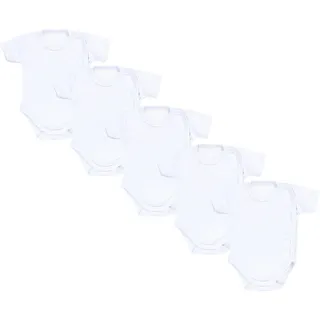 TupTam Kurzarmbody TUPTAM "Wickelbody Unisex Baby Kurzarm Wickelbody 5er Pack", Jungen, Gr. 74, N-Gr, weiß, Obermaterial: 100% Baumwolle CO., Bodys