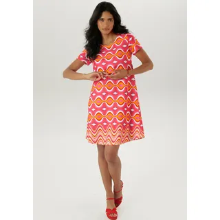 Aniston SELECTED Jerseykleid A-Linien-Kleid Bunt 36