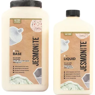 jesmonite AC 100 Duoset 1L Liquid 2,5 KG Base 2-teiliges Gießharz Set Ganzjährig geeignet