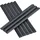 PVC Sichtschutzstreifen 0,19 x 35 m anthrazit 4er Set inkl. Befestigungsklemmen 120 St.