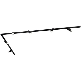 Ledvion - Smart LED Stromschienenbeleuchtung 3M + 5 Stromschienenstrahler (4.9W, RGB, Schwarz, Dimmbar), 1-phasige Stromschienenleuchte, Stromschie... - Schwarz