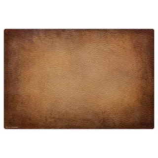 cover-your-desk Schreibtischunterlage für Kinder und Erwachsene Leder Optik braun, aus hochwertigem Vinyl , 60 x 40 cm