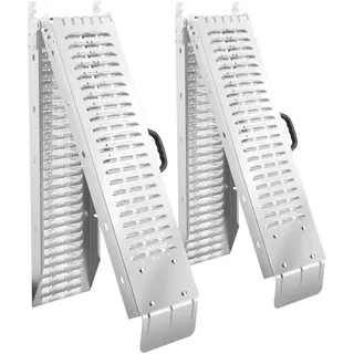 Tectake tectake® Auffahrrampen, 2er Set faltbar, 400 kg belastbar - 186 cm