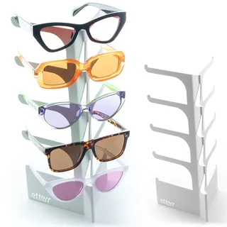 etterr Brillenhalter, Brillenständer, Weiß, Metall