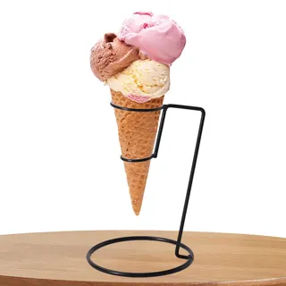 Eiswaffeln Eiscreme Ständer Metall Eiscreme Halter Eisen Kunst Halterung Dessert Halter Eiswaffelhalter Kuchenladen Bäckerei Cupcake Ständer Eiscreme-Halter