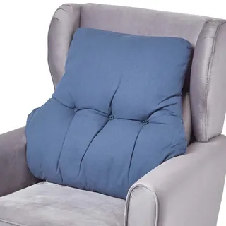 Homescapes Rückenkissen, dunkelblau Füllung: Polyester, 68x15 cm, Oeko-Tex®, Heimtextilien, Wohntextilien, Kissen, Zierkissen