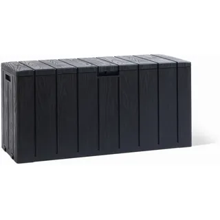 Toom Kissenbox 'Bravo' Kunststoff anthrazit 117,5 x 56 x 46 cm - anthrazit