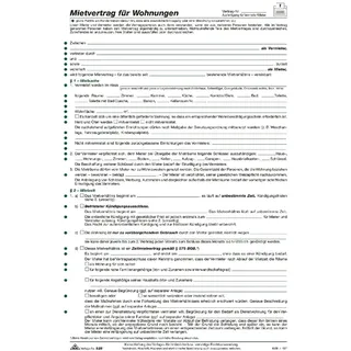 RNK Wohnungs-Mietvertrag A4 ausführlich VE=10 Stück