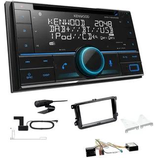 Kenwood 2-DIN Autoradio Bluetooth für Volkswagen VW CC piano inkl. Canbus
