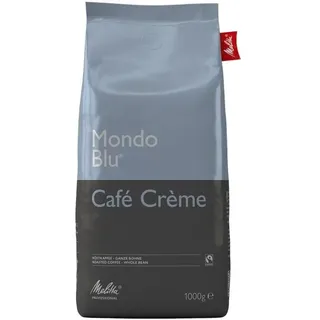 Melitta MONDO BLU Café Crème Kaffeebohnen, Arabica- und Robustabohnen kräftig, 1,0 kg