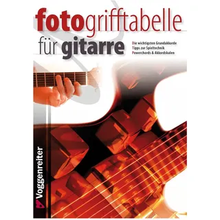 VOGGENREITER Foto-Grifftabelle für Gitarre