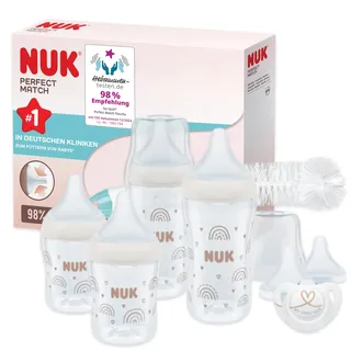 NUK Perfect Match Starter Set Regenbogen, Transparent