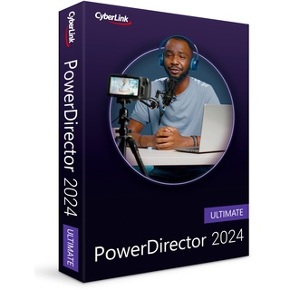 CyberLink PowerDirector 2024 Ultimate | Pro-Level and Easy-to-Use Video Editing Software with Thousands of Visual Effects | Slideshow Maker | Screen Recorder | Greenscreen Editor |Windows 10/11 [Box]