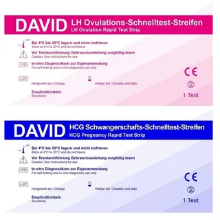 David Ovulationstest 20 miu/ml + Schwangerschaftst. 10miu/ml 35 St