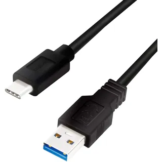 Logilink USB-A auf USB-C 2 m Schwarz