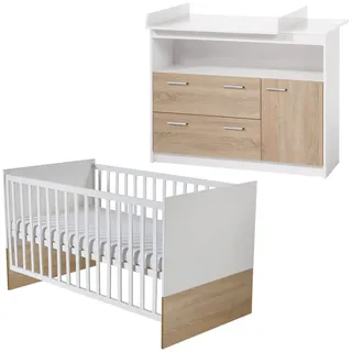 roba Babyzimmer-Set, Mehrfarbig, Holzwerkstoff, 76x80x142 cm, Babymöbel, Babyzimmer-Sets