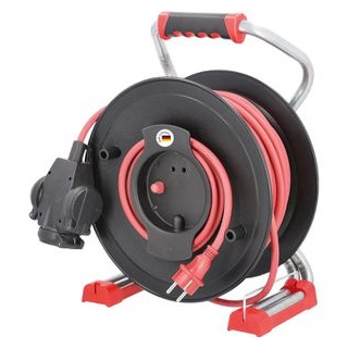 as - Schwabe AS Schwabe 23240 Kabeltrommel 50m, Rot Schutzkontakt-Stecker
