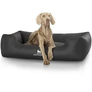 Knuffelwuff Hundebett Madison XL 105 x 75 cm schwarz