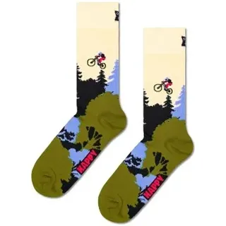 Happy Socks Socken mit Motiv-Stitching Modell Mountain Bike', Oliv, 41/46
