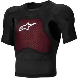 Alpinestars Bionic Plasma Lt T-shirt Mit Kurzem Ärmelschutz - Black / White - S