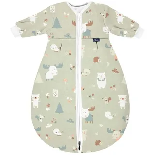 Alvi Kugelschlafsack Baby Mäxchen-Thermo mit Arm - Baby Forest, 110