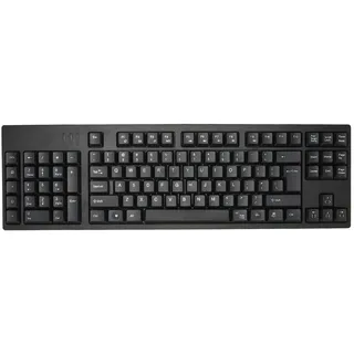 Jectse Ergonomische Tastatur für Linkshänder, 109 Tasten, Ultradünne Tastatur, Bürotastatur für die Geschäftsbuchhaltung, Dual-USB-HUB, Kabelgebundener USB-Anschluss, Plug-and-Play