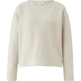 s.Oliver Sweatshirt Naht-Details Beige 40