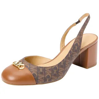 MICHAEL KORS Damen Perla Flex Toe Cap Pump Sneaker, BRN Luggage, 39.5 EU