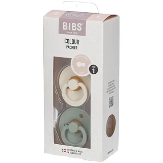 Bibs Schnuller Colour 2er Pack Ivory+Sage 0-6m