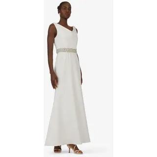 Kraimod Brautkleid mit Wasserfallkragen & Glitzergürtel weiß 40