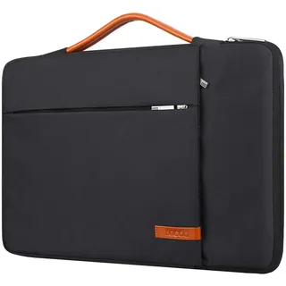 Lacdo 360° Rundumschutz Laptop Tasche Hülle für 15 Zoll Neu MacBook Air M5/A3448 2026, M4 A3241 2025/M3 A3114/M2 A2941 2024-2023, 15 Zoll MacBook Pro A1990 A1707, Dell XPS 15 Plus 2022-2020, Schwarz