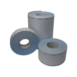 Sterilisationsfolie mit Dampf und EO-Gasindikator 1 Karton = 4 Rollen, Breite: 100 mm