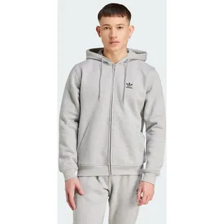 Adidas Trefoil Essentials Reißverschlusspullover Medium Grey Heather L