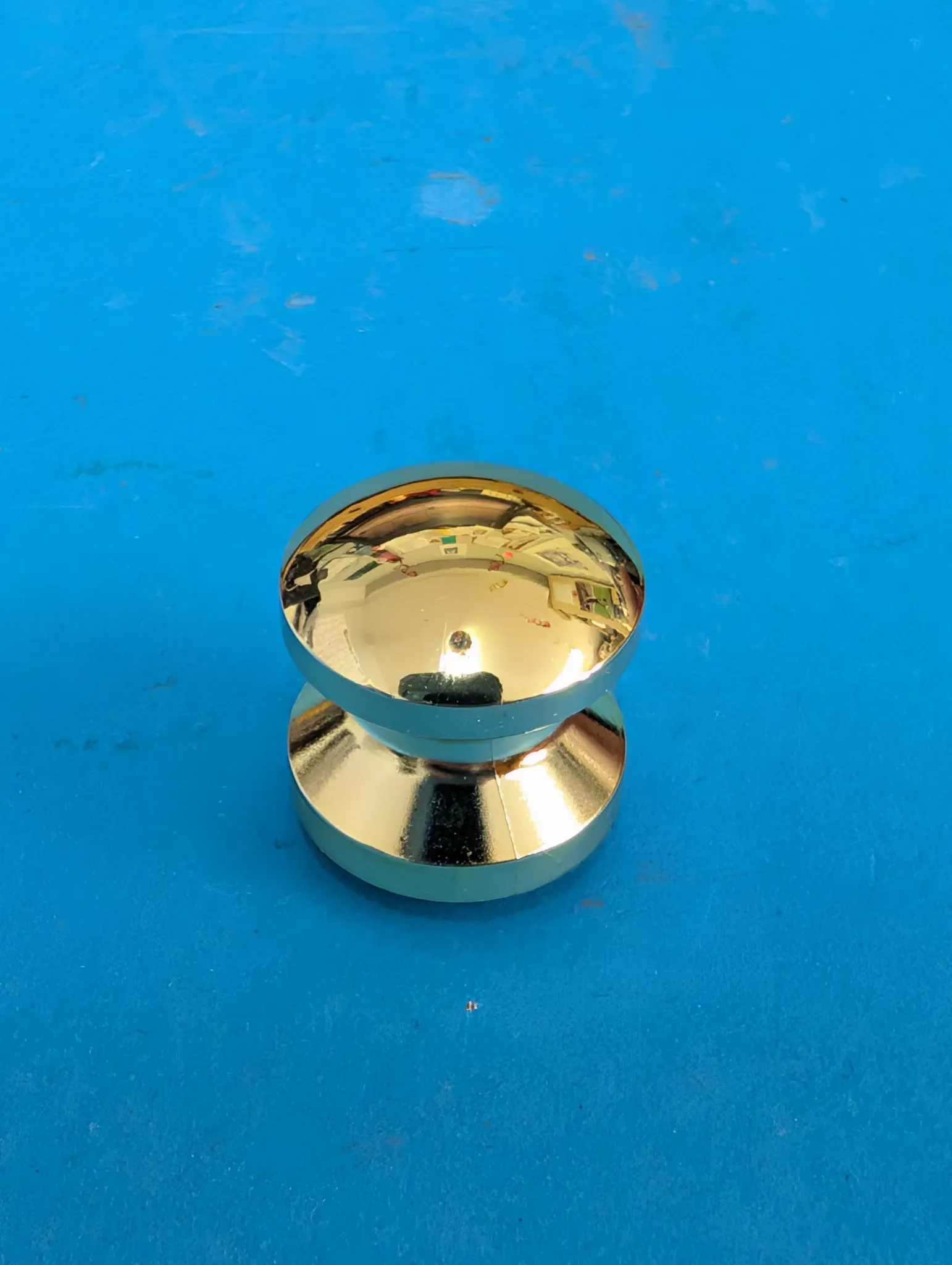 Häfele Druckknopf, für Push-Lock Mini vermessingt poliert
