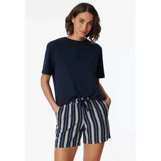 SCHIESSER Damen Schlafhose kurz Webhose-Mix + Relax Pyjamaunterteil, Multicolor 1_180459, 42