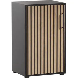 Schildmeyer Aktenschrank Hank, 158268 schwarz, eiche 1 Fachboden 51,0 x 41,0 x 83,6 cm