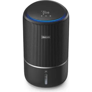 Philips Kombigerät Luftbefeuchter und -reiniger PureProtect Water 3400 Series 2-in-1 AC3420/10, für 60 m2 Räume, Philips 2in1 Luftreiniger & Luftbefeuchter AC3420/10 HEPA 3400 SerieEU schwarz