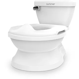 Summer by Ingenuity My Size Potty Pro in Weiß, Kleinkind-Töpfchentrainingstoilette, originalgetreues Spülgeräusch, für ein Alter von 18 Monaten, bis zu 22,7kg